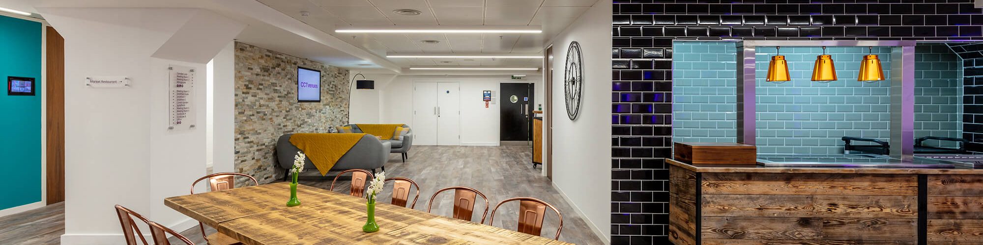 exclusive venue hire wood clad room