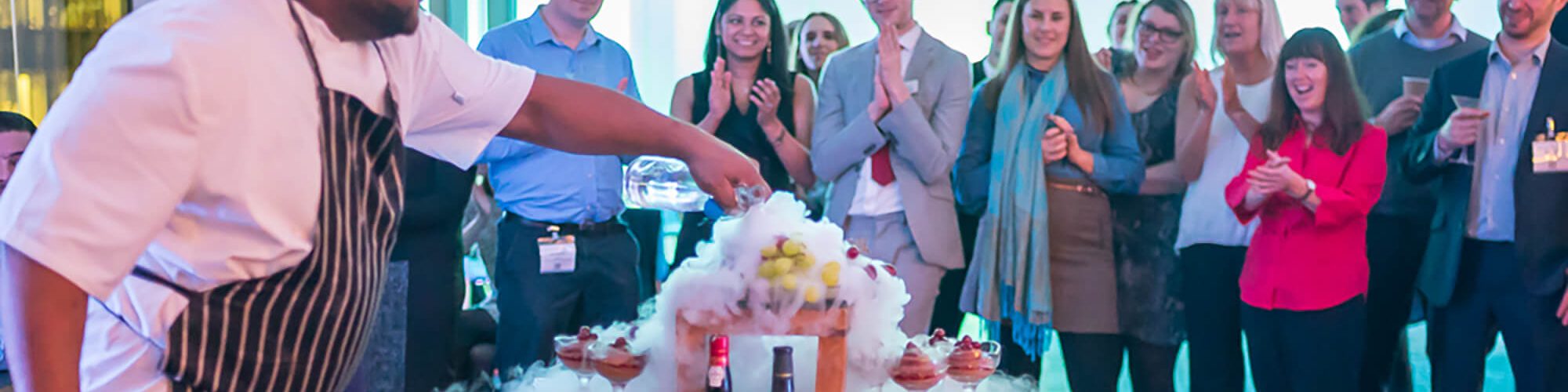 Parties & Receptions chef food display