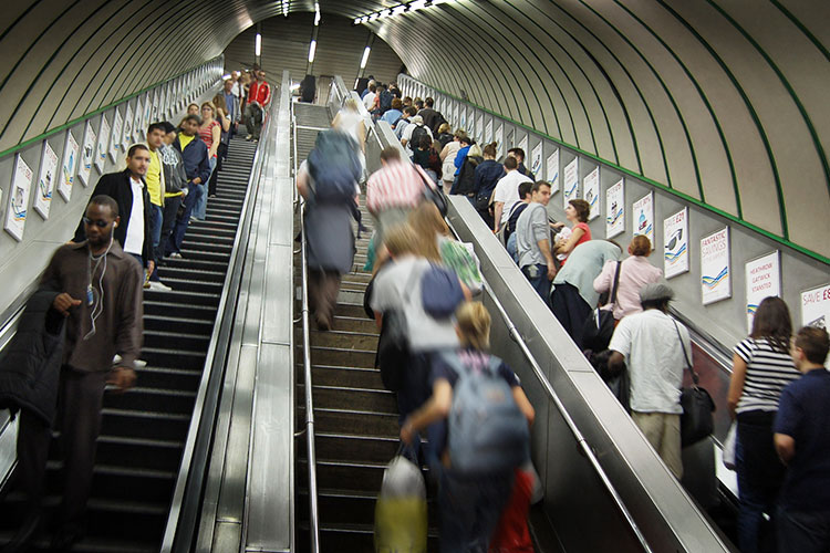 london underground tube station