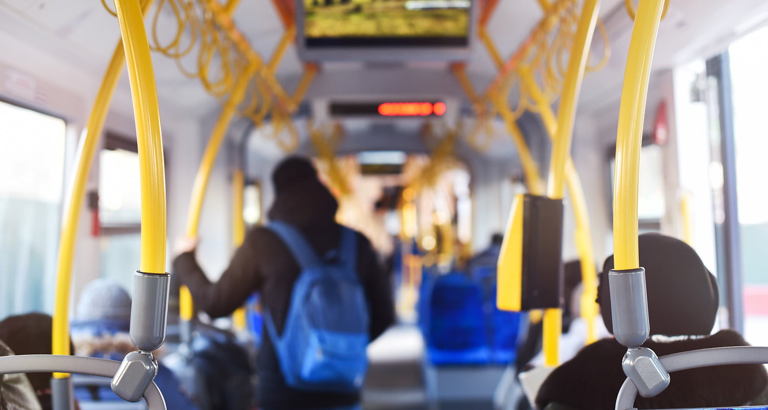 people on public transport