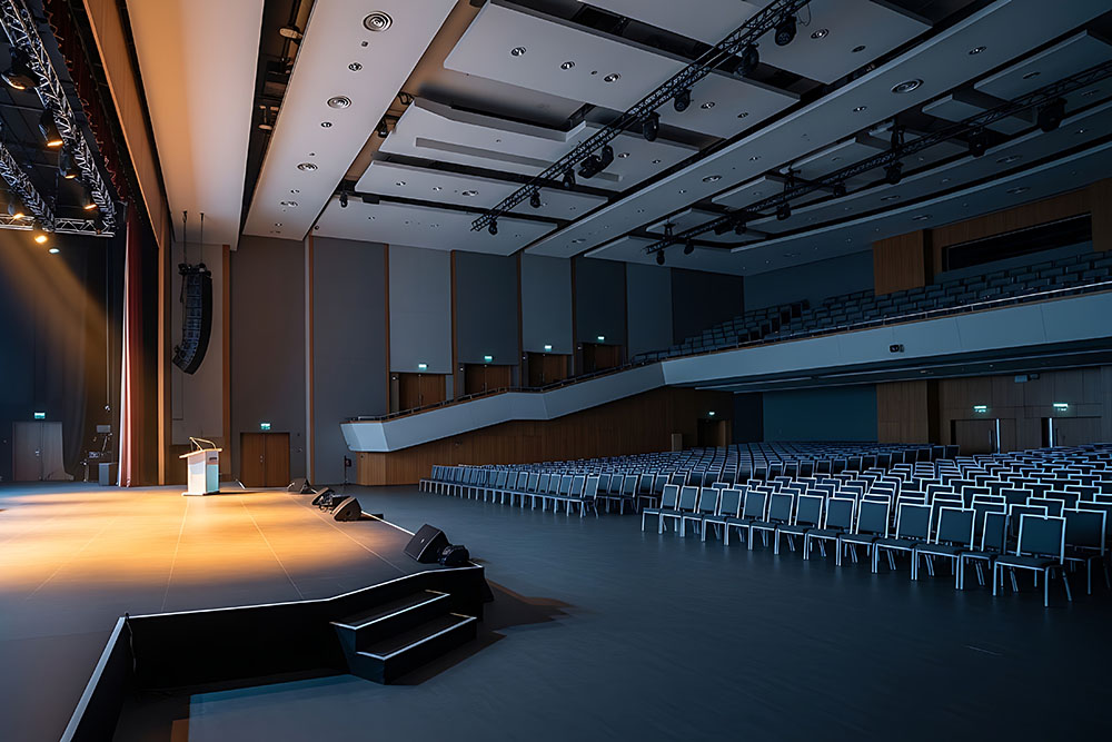 Chairs and stage layout